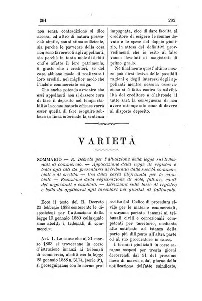 Il diritto commerciale rivista periodica e critica di giurisprudenza e legislazione