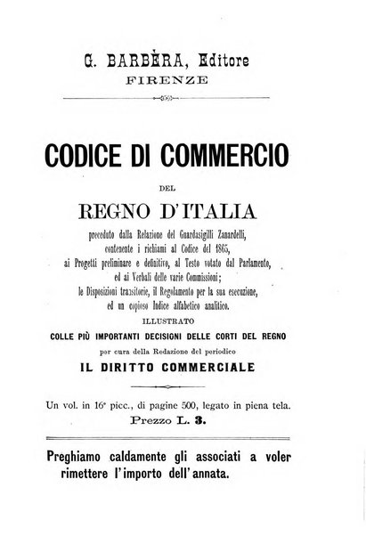 Il diritto commerciale rivista periodica e critica di giurisprudenza e legislazione