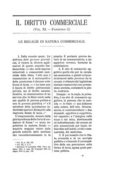 Il diritto commerciale rivista periodica e critica di giurisprudenza e legislazione