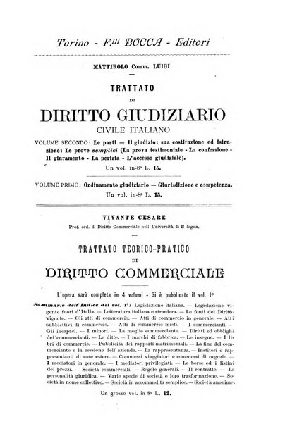 Il diritto commerciale rivista periodica e critica di giurisprudenza e legislazione