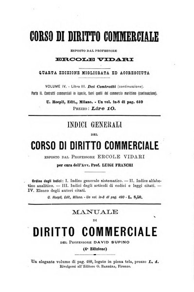 Il diritto commerciale rivista periodica e critica di giurisprudenza e legislazione