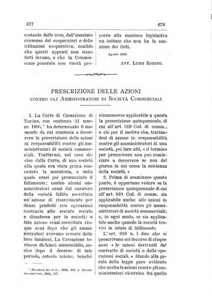 Il diritto commerciale rivista periodica e critica di giurisprudenza e legislazione