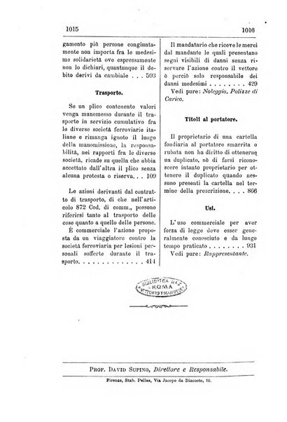 Il diritto commerciale rivista periodica e critica di giurisprudenza e legislazione