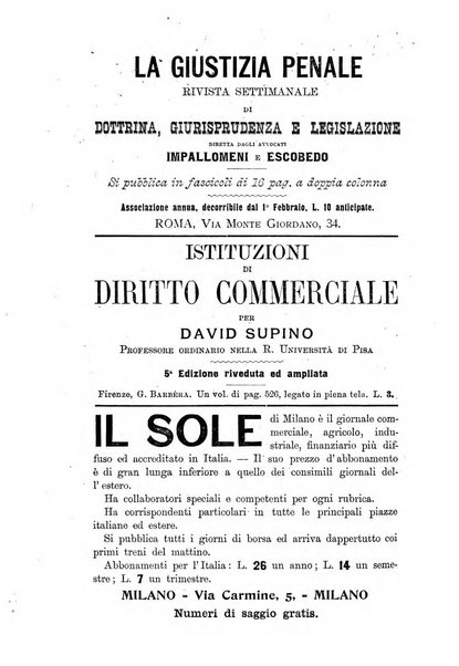 Il diritto commerciale rivista periodica e critica di giurisprudenza e legislazione