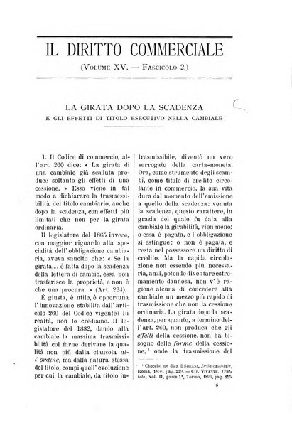 Il diritto commerciale rivista periodica e critica di giurisprudenza e legislazione