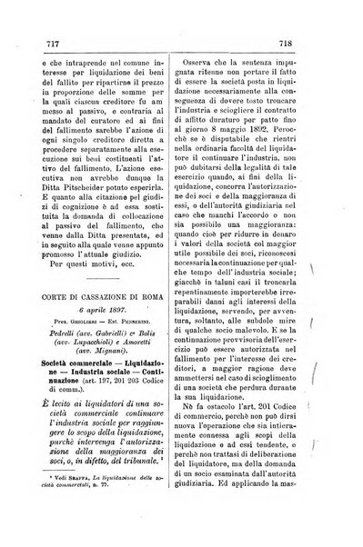 Il diritto commerciale rivista periodica e critica di giurisprudenza e legislazione