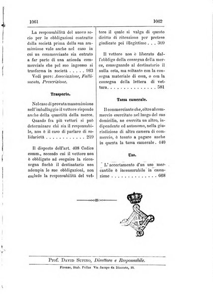 Il diritto commerciale rivista periodica e critica di giurisprudenza e legislazione