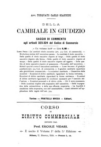 Il diritto commerciale rivista periodica e critica di giurisprudenza e legislazione