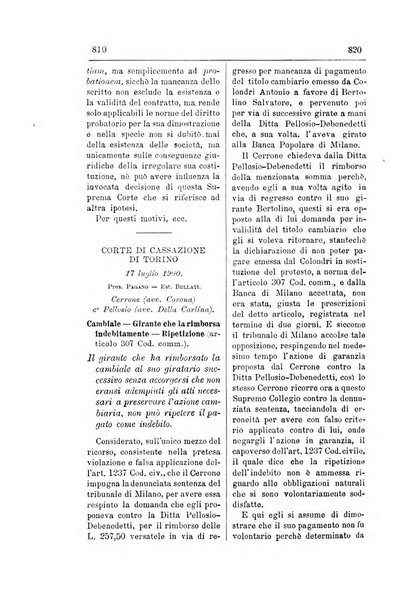 Il diritto commerciale rivista periodica e critica di giurisprudenza e legislazione