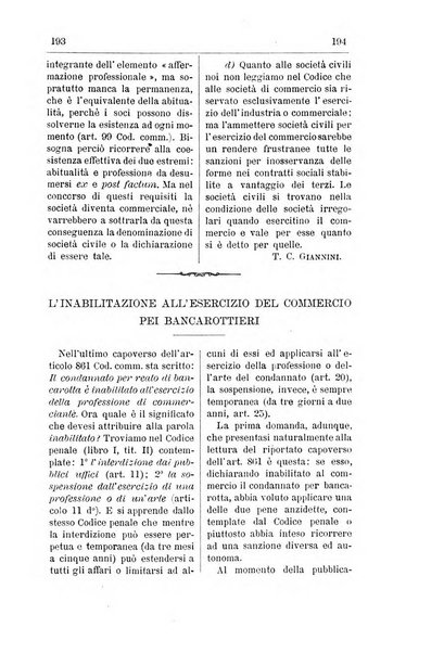 Il diritto commerciale rivista periodica e critica di giurisprudenza e legislazione