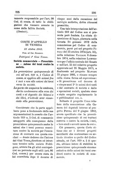 Il diritto commerciale rivista periodica e critica di giurisprudenza e legislazione