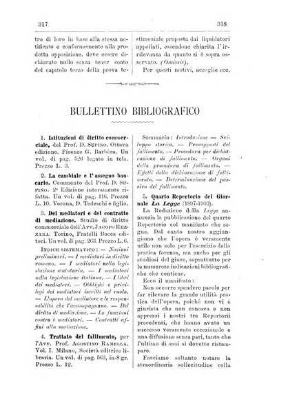 Il diritto commerciale rivista periodica e critica di giurisprudenza e legislazione