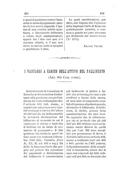 Il diritto commerciale rivista periodica e critica di giurisprudenza e legislazione