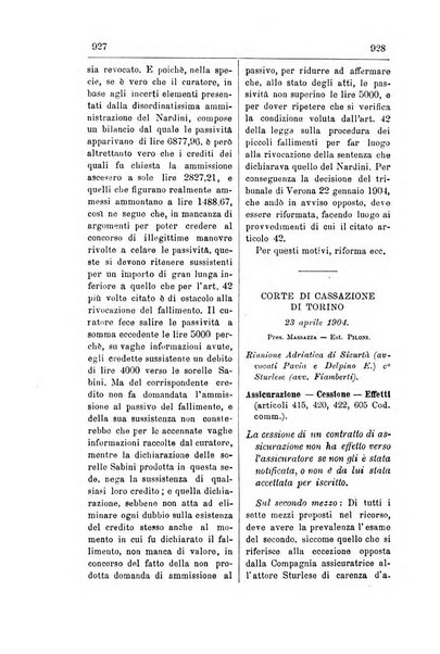 Il diritto commerciale rivista periodica e critica di giurisprudenza e legislazione