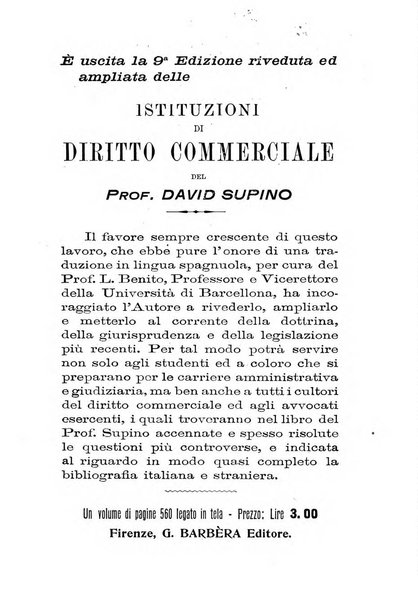 Il diritto commerciale rivista periodica e critica di giurisprudenza e legislazione