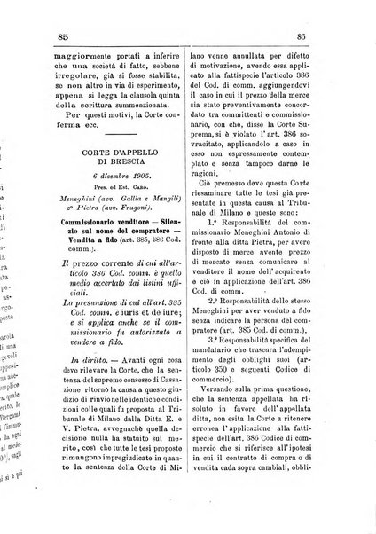 Il diritto commerciale rivista periodica e critica di giurisprudenza e legislazione