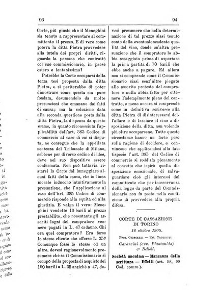 Il diritto commerciale rivista periodica e critica di giurisprudenza e legislazione