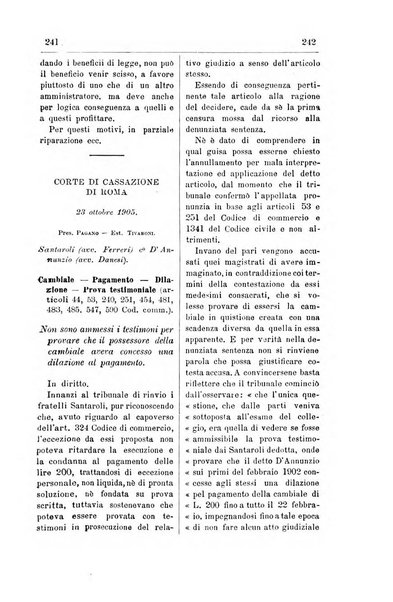 Il diritto commerciale rivista periodica e critica di giurisprudenza e legislazione