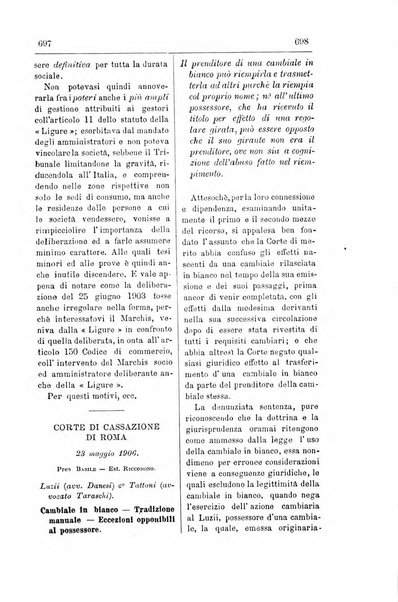 Il diritto commerciale rivista periodica e critica di giurisprudenza e legislazione