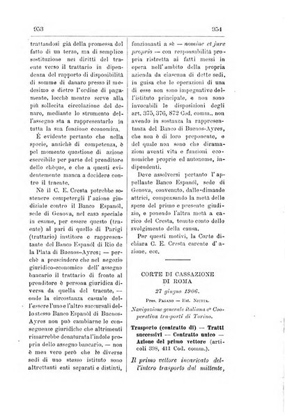 Il diritto commerciale rivista periodica e critica di giurisprudenza e legislazione