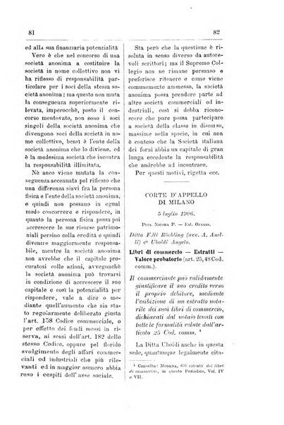 Il diritto commerciale rivista periodica e critica di giurisprudenza e legislazione