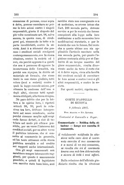 Il diritto commerciale rivista periodica e critica di giurisprudenza e legislazione