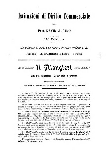 Il diritto commerciale rivista periodica e critica di giurisprudenza e legislazione