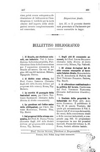 Il diritto commerciale rivista periodica e critica di giurisprudenza e legislazione