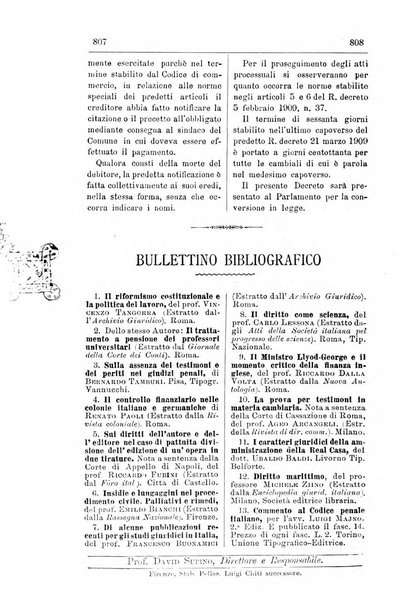 Il diritto commerciale rivista periodica e critica di giurisprudenza e legislazione