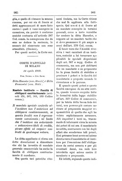 Il diritto commerciale rivista periodica e critica di giurisprudenza e legislazione