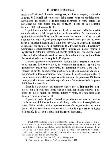 Il diritto commerciale rivista periodica e critica di giurisprudenza e legislazione