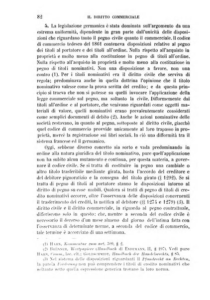 Il diritto commerciale rivista periodica e critica di giurisprudenza e legislazione