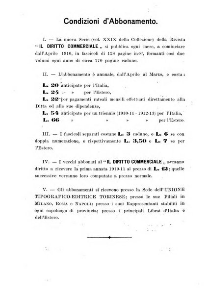 Il diritto commerciale rivista periodica e critica di giurisprudenza e legislazione