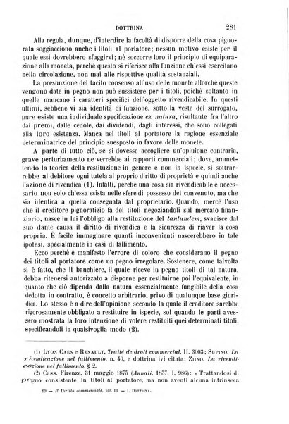 Il diritto commerciale rivista periodica e critica di giurisprudenza e legislazione