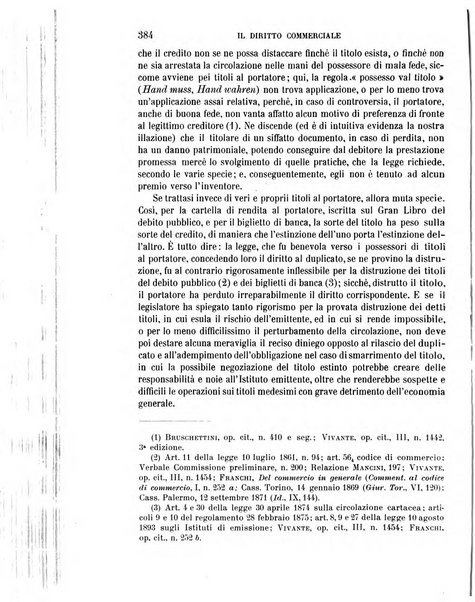 Il diritto commerciale rivista periodica e critica di giurisprudenza e legislazione