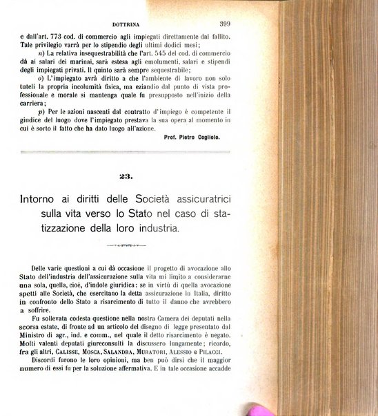 Il diritto commerciale rivista periodica e critica di giurisprudenza e legislazione