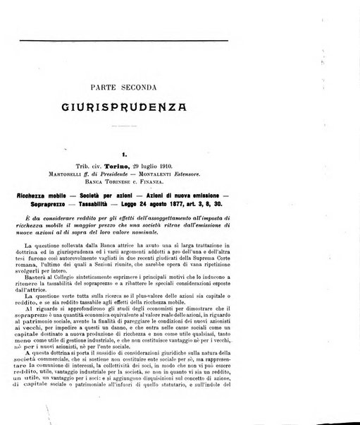 Il diritto commerciale rivista periodica e critica di giurisprudenza e legislazione