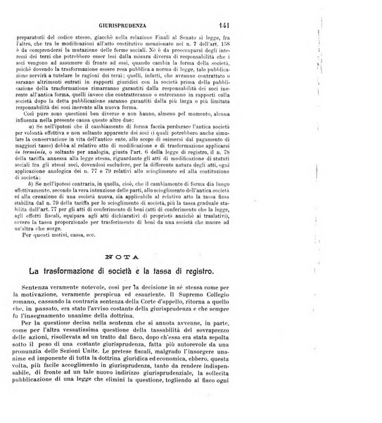 Il diritto commerciale rivista periodica e critica di giurisprudenza e legislazione