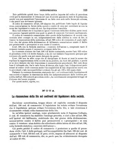 Il diritto commerciale rivista periodica e critica di giurisprudenza e legislazione