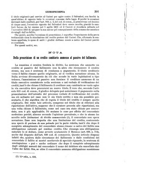 Il diritto commerciale rivista periodica e critica di giurisprudenza e legislazione