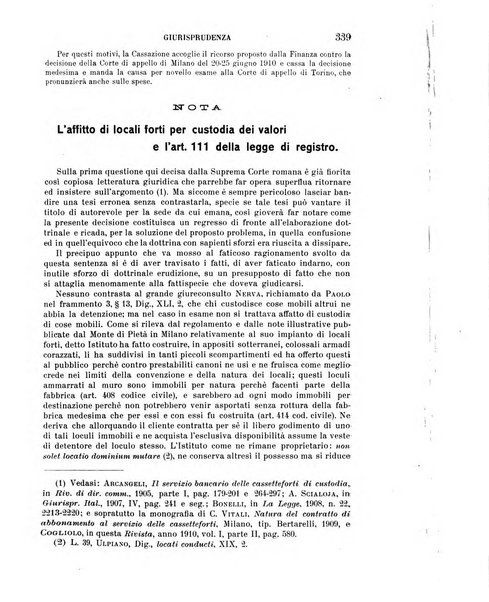 Il diritto commerciale rivista periodica e critica di giurisprudenza e legislazione