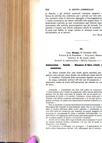 Il diritto commerciale rivista periodica e critica di giurisprudenza e legislazione