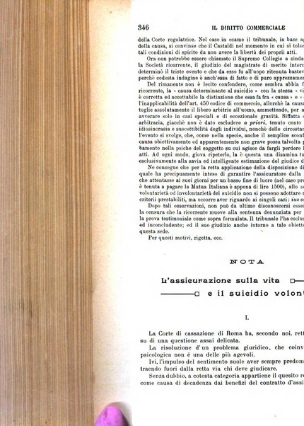 Il diritto commerciale rivista periodica e critica di giurisprudenza e legislazione