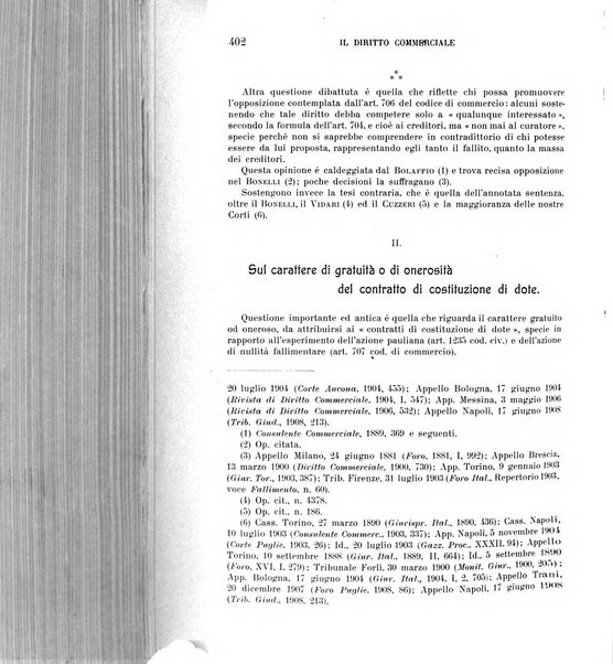 Il diritto commerciale rivista periodica e critica di giurisprudenza e legislazione