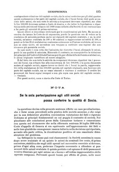 Il diritto commerciale rivista periodica e critica di giurisprudenza e legislazione