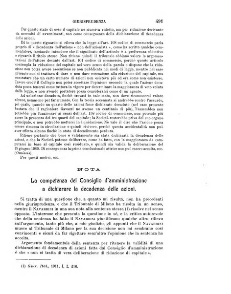 Il diritto commerciale rivista periodica e critica di giurisprudenza e legislazione