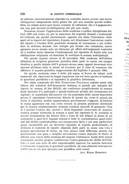 Il diritto commerciale rivista periodica e critica di giurisprudenza e legislazione