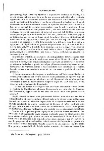 Il diritto commerciale rivista periodica e critica di giurisprudenza e legislazione