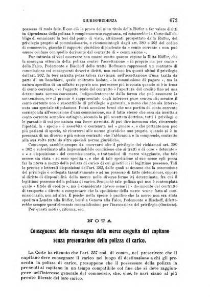 Il diritto commerciale rivista periodica e critica di giurisprudenza e legislazione