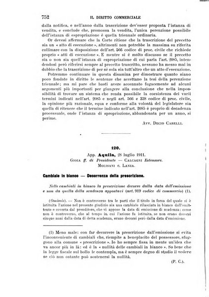 Il diritto commerciale rivista periodica e critica di giurisprudenza e legislazione